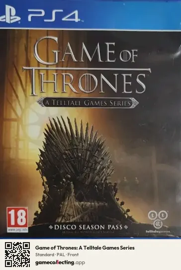 Game of Thrones: A Telltale Games Series PlayStation 4, PAL box front