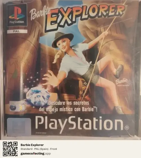 Barbie Explorer PlayStation, Spain box front
