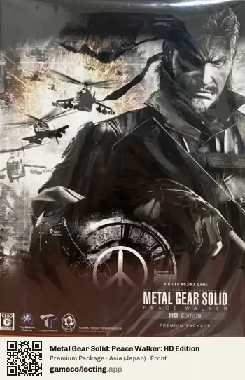 Metal Gear Solid: Peace Walker: HD Edition PlayStation 3, Asia box front