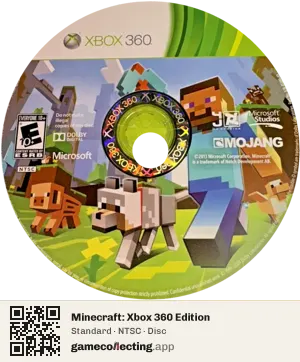 Minecraft: Xbox 360 Edition Xbox 360, NTSC disc