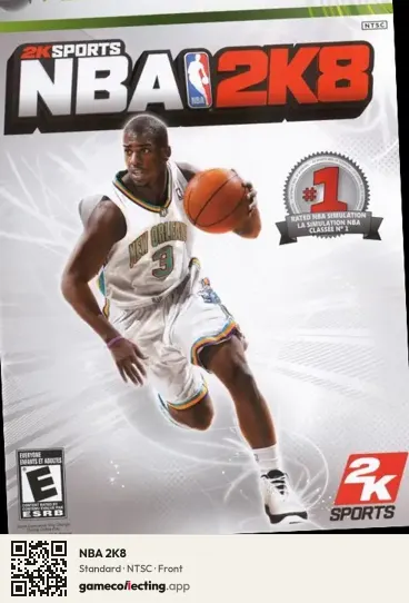 NBA 2K8 Xbox 360, NTSC box front