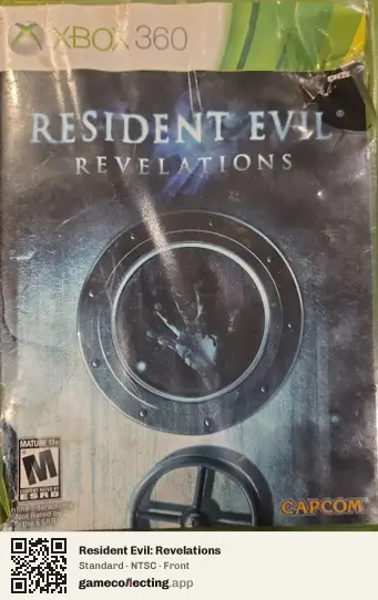 Resident Evil: Revelations Xbox 360, NTSC box front