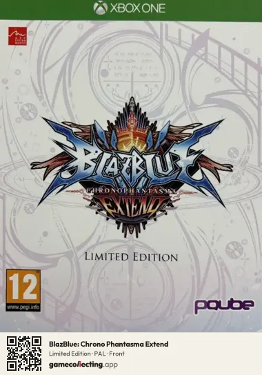 BlazBlue: Chrono Phantasma Extend Xbox One, PAL box front