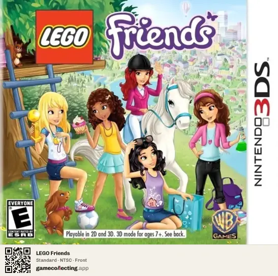 LEGO Friends Nintendo 3DS, NTSC box front