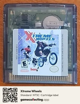 Xtreme Wheels Game Boy Color, NTSC cartridge label