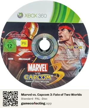 Marvel vs. Capcom 3: Fate of Two Worlds Xbox 360, PAL disc