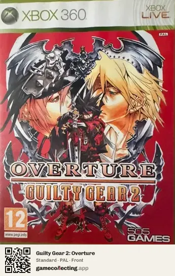 Guilty Gear 2: Overture Xbox 360, PAL box front