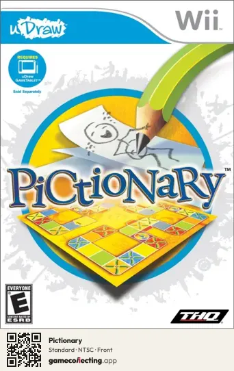 Pictionary Nintendo Wii, NTSC box front