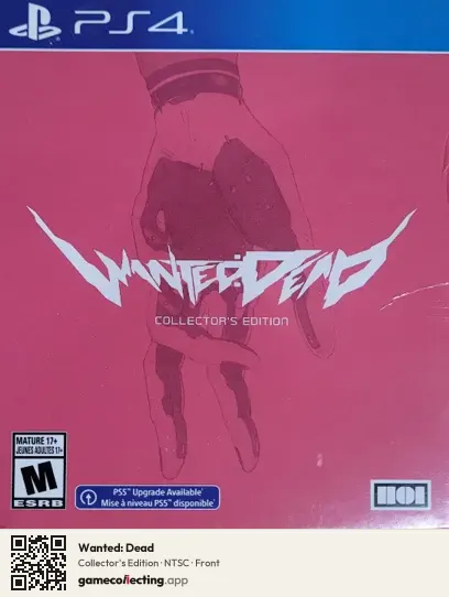 Wanted: Dead PlayStation 4, NTSC box front