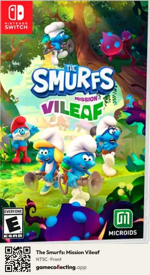 The Smurfs: Mission Vileaf Nintendo Switch, NTSC box front