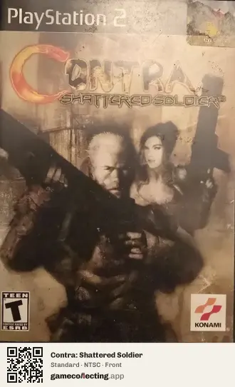 Contra: Shattered Soldier PlayStation 2, NTSC box front