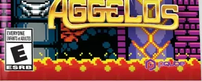 Aggelos, the ESRB box on its front