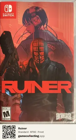 Ruiner Nintendo Switch, NTSC box front