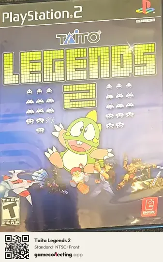 Taito Legends 2 PlayStation 2, NTSC box front