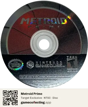 Metroid Prime Nintendo GameCube, NTSC disc