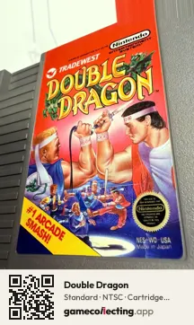 Double Dragon Nintendo Entertainment System, NTSC cartridge label