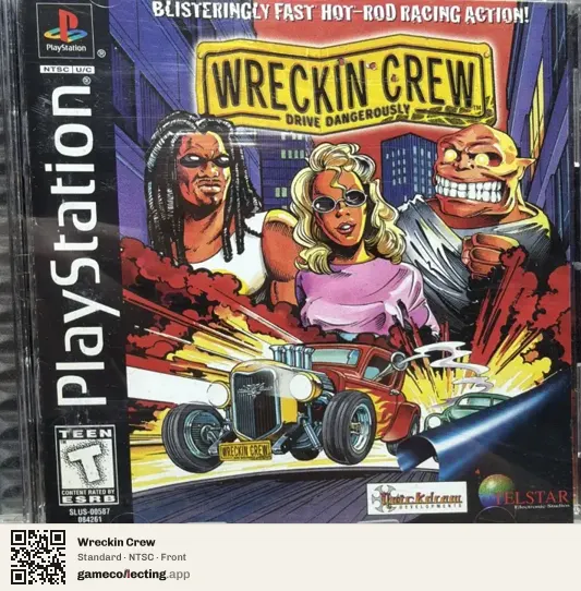 Wreckin Crew PlayStation, NTSC box front
