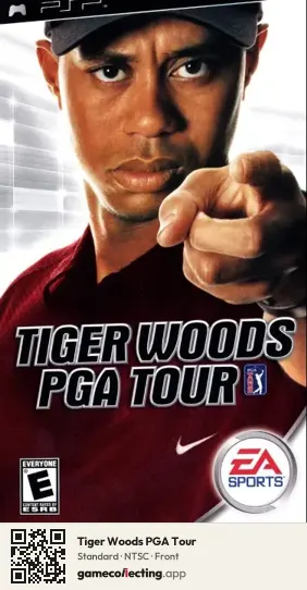 Tiger Woods PGA Tour PlayStation Portable, NTSC box front