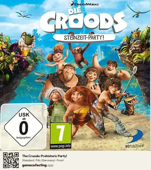 The Croods: Prehistoric Party! Nintendo 3DS, Germany box front