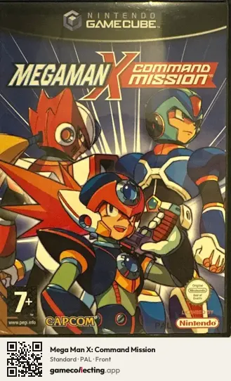 Mega Man X: Command Mission Nintendo GameCube, PAL box front