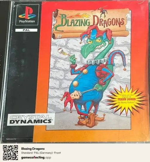 Blazing Dragons PlayStation, Germany box front
