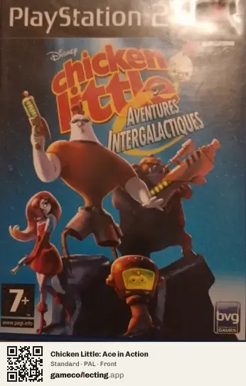 Chicken Little: Ace in Action PlayStation 2, PAL box front