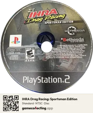 IHRA Drag Racing: Sportsman Edition PlayStation 2, NTSC disc