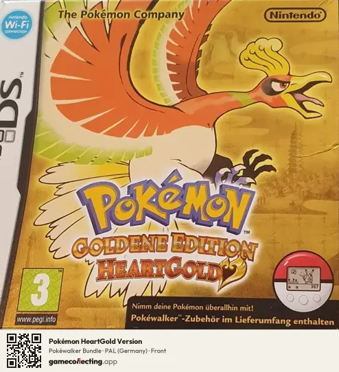 Pokémon HeartGold Version Nintendo DS, Germany box front