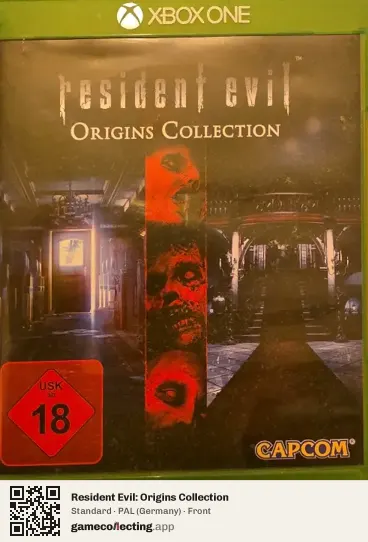 Resident Evil: Origins Collection Xbox One, Germany box front