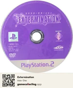 Extermination PlayStation 2, Asia disc