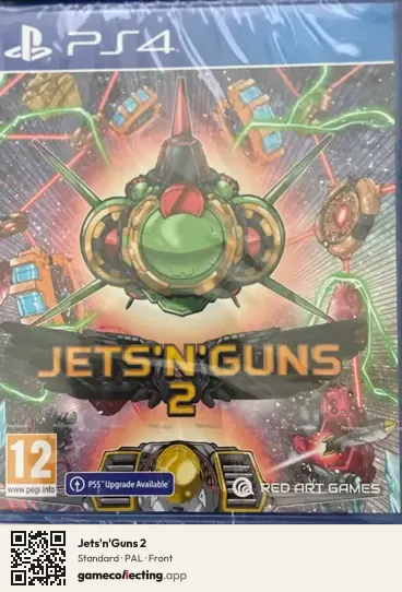 Jets'n'Guns 2 PlayStation 4, PAL box front