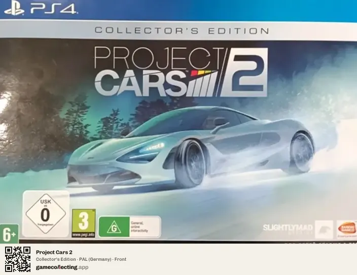 Project Cars 2 PlayStation 4, Germany box front