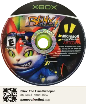 Blinx: The Time Sweeper Xbox, NTSC disc