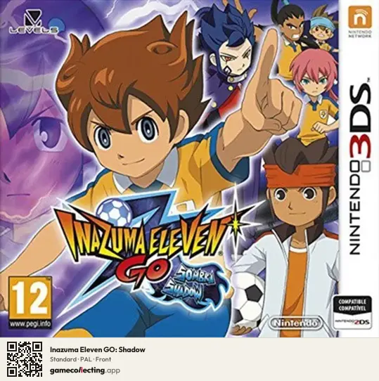 Inazuma Eleven GO: Shadow Nintendo 3DS, PAL box front