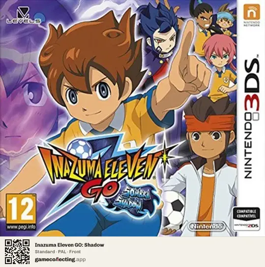 Inazuma Eleven GO: Shadow Nintendo 3DS, PAL box front