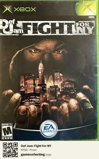 Def Jam: Fight for NY Xbox, NTSC box front
