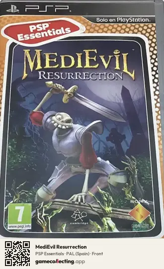 MediEvil Resurrection PlayStation Portable, Spain box front