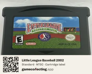 Little League Baseball 2002 Game Boy Advance, NTSC cartridge label