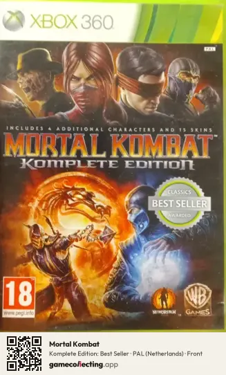 Mortal Kombat Xbox 360, Netherlands box front