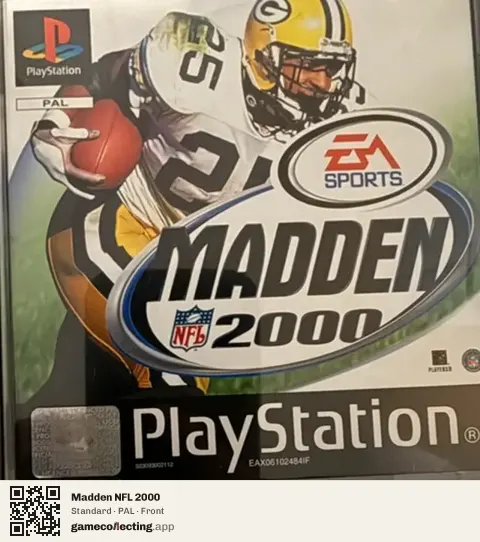 Madden NFL 2000 PlayStation, PAL box front