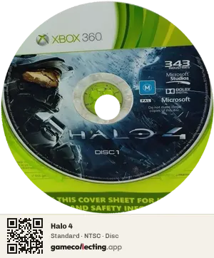 Halo 4 Xbox 360, NTSC disc