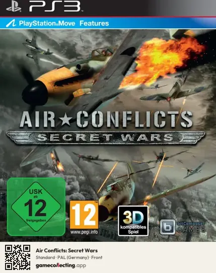 Air Conflicts: Secret Wars PlayStation 3, Germany box front