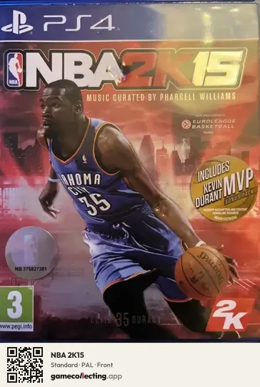 NBA 2K15 PlayStation 4, PAL box front