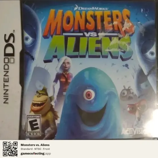 Monsters vs. Aliens Nintendo DS, NTSC box front