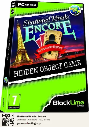 Shattered Minds: Encore Computer, PAL box front