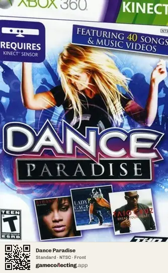 Dance Paradise Xbox 360, NTSC box front
