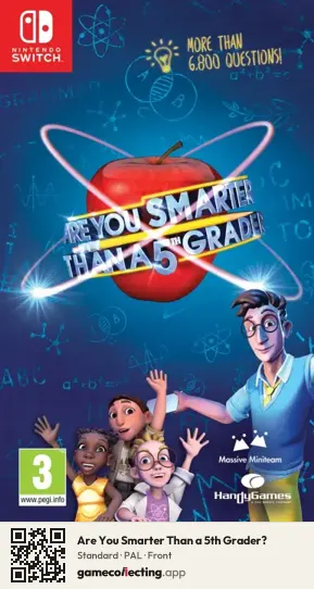 Are You Smarter Than a 5th Grader? Nintendo Switch, PAL box front