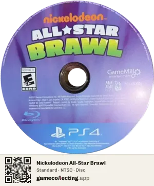 Nickelodeon All-Star Brawl PlayStation 4, NTSC disc