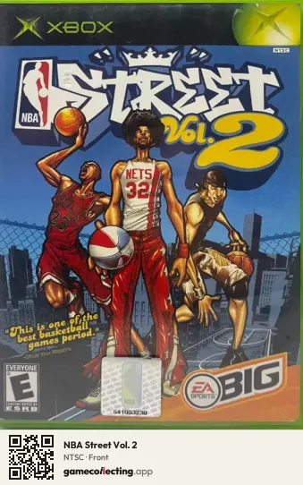 NBA Street Vol. 2 Xbox, NTSC box front