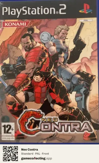 Neo Contra PlayStation 2, PAL box front